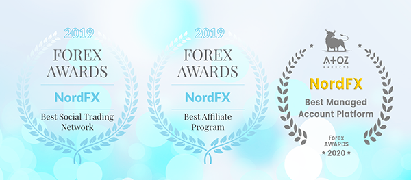 El servicio NordFX Social Trading, el programa de afiliados y los fondos de inversión reciben más premios para el 20191