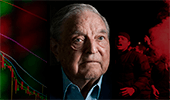 The picture displays George Soros the symbol of modern financial markets_es
