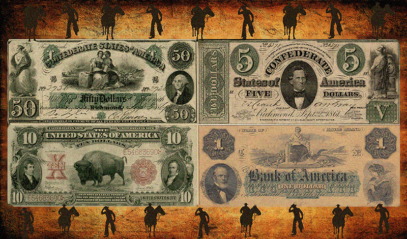 La imagen resalta el ascenso del dólar estadounidense a la prominencia global, en particular a través del Acuerdo de Bretton Woods.