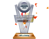 AllForexRating Awards Mejor broker de criptomonedas 