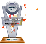 2023 AllForexRating Awards<br> Mejor broker de criptomonedas